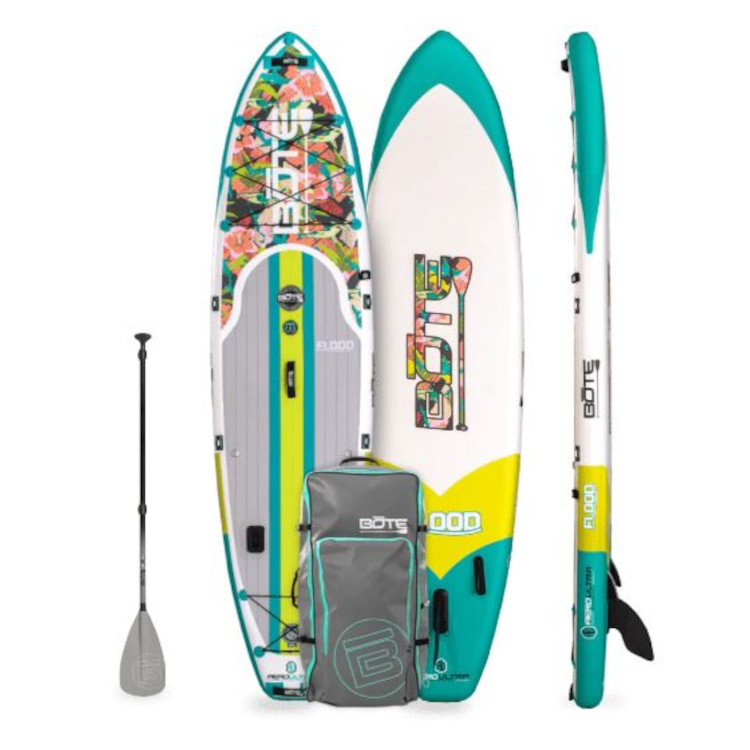 Bote Flood Aero Inflatable 11' SUP Stand Up Paddleboard with Carbon Paddle - Image 3